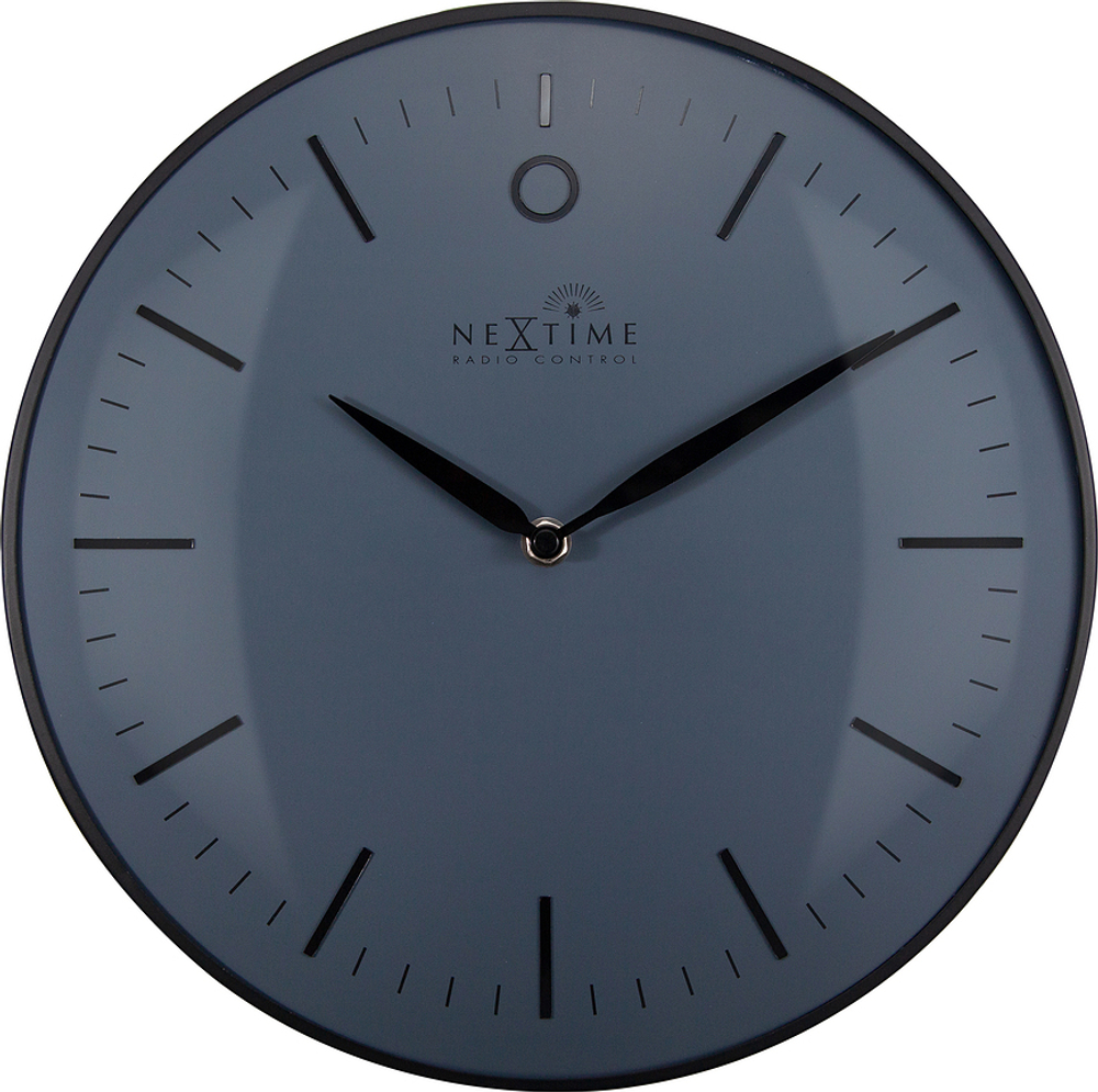 Настенные часы NeXtime Glamour, металл, 30 см, чёрные