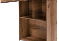 Письменный стол Битти Лофт 116х60х75 дуб делано темный / черный матовый