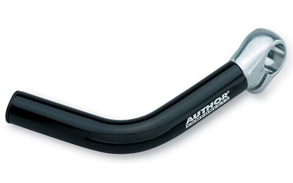 Рога алюминиевые ABE-004 AUTHOR изогнутые, длинные, черные, 208г/пара, блистер