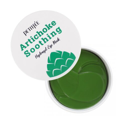 Petitfee Патчи гидрогелевые с артишоком - Artichoke soothing hydrogel eye mask, 60шт