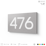 Номер на дверь 476, табличка на дверь для офиса, квартиры, кабинета, аудитории, склада, серая 120х70 мм, Айдентика Технолоджи