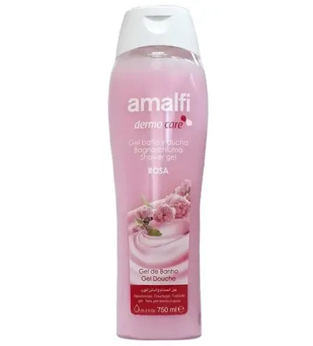 AMALFI гель для ванн и душа "Gentle Rose", для всех типов кожи 750мл