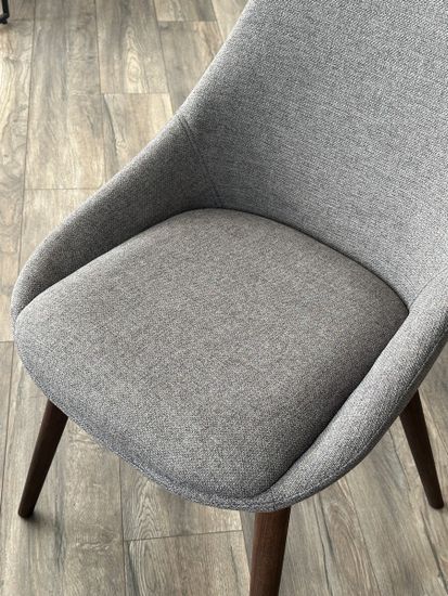 Стул DANIEL Grey Lena-450, ткань / орех