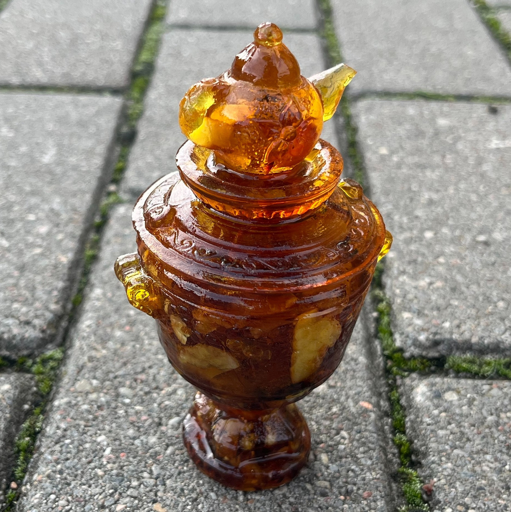 Самовар с чайником большой