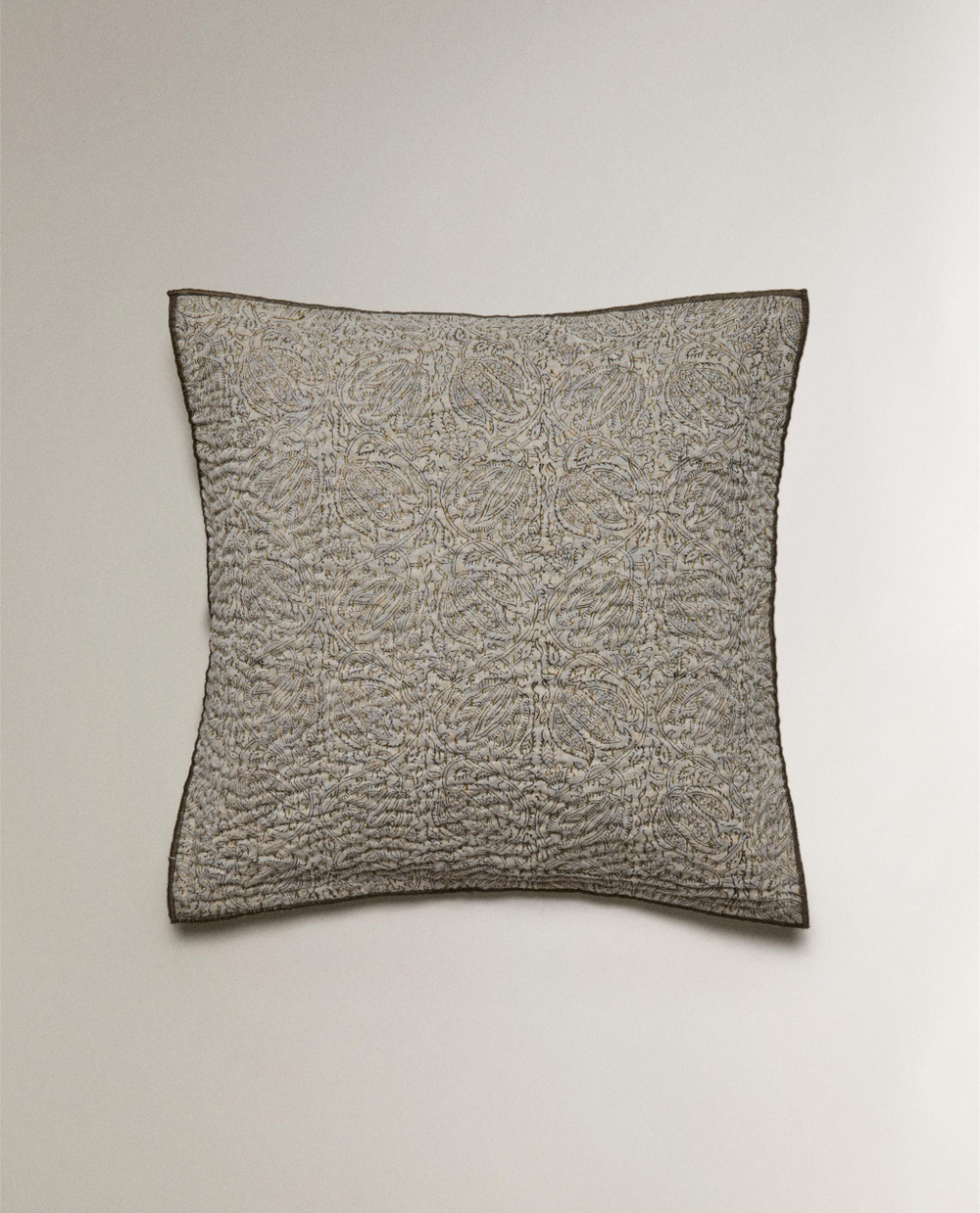 Zara Home наволочка декоративная из хлопка, серый, 45x45 см