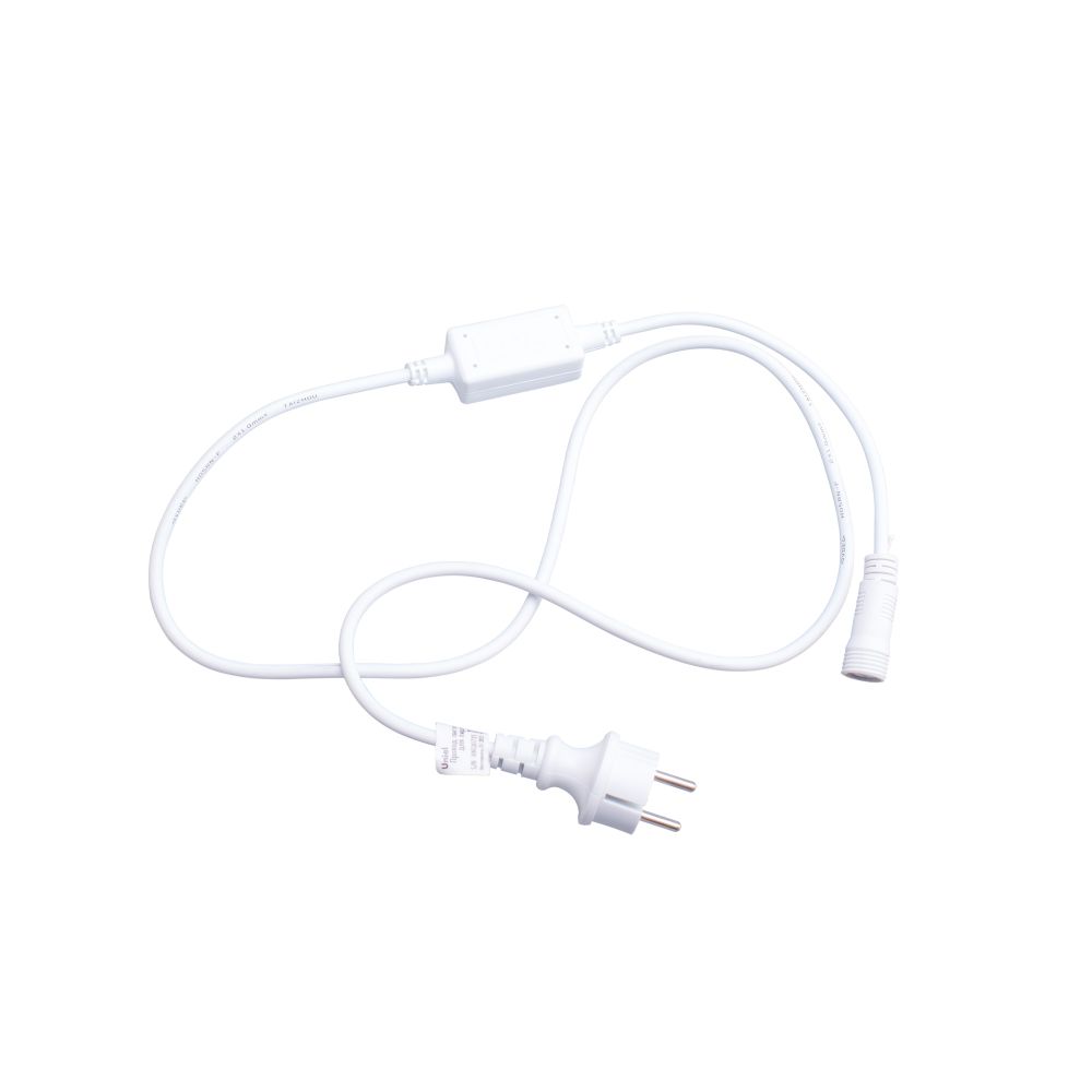 UCX-F90 P-1.5M-WH Провод питания для гирлянд серии F90PRO. 1.5м. Статика-мерцание. IP67. Белый. ТМ Uniel