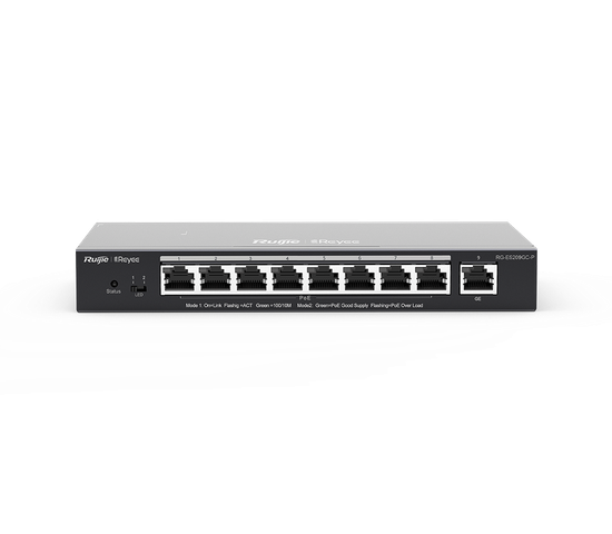 Облачные управляемые коммутаторы PoE уровня 2 RG-ES218GC-P серии RG-ES200 для IP-видеонаблюдения