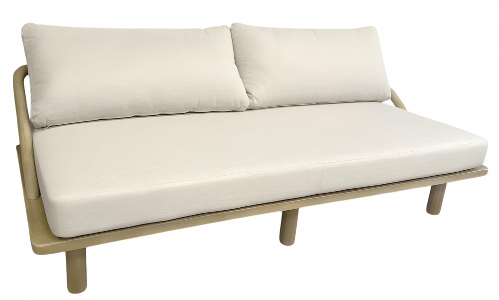 Диван деревянный трехместный с подушками Denmark