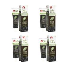 Зубная паста Twin Lotus Active Charcoal c углем 25 гр 4 уп
