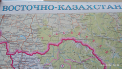 КАРТА ВОСТОЧНО-КАЗАХСТАНСКОЙ ОБЛАСТИ 2023 год большая настення