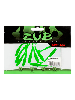 Приманка ZUB-DEFECTOR 50мм-10шт, (цвет 401) зеленый