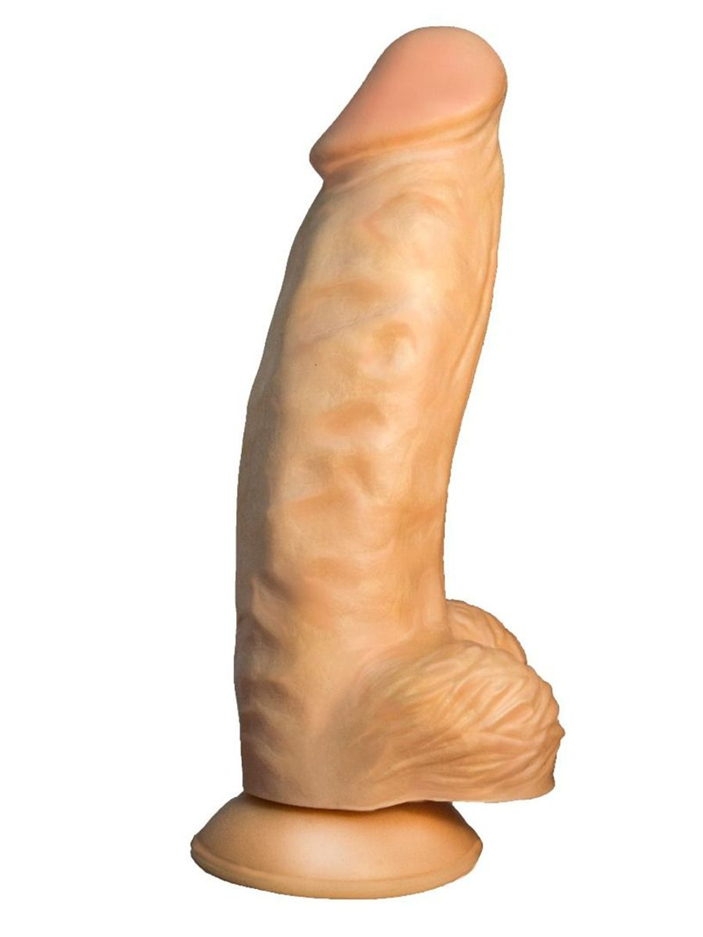 Телесный фаллоимитатор-супергигант с присоской - 33 см. (Цвет: телесный)