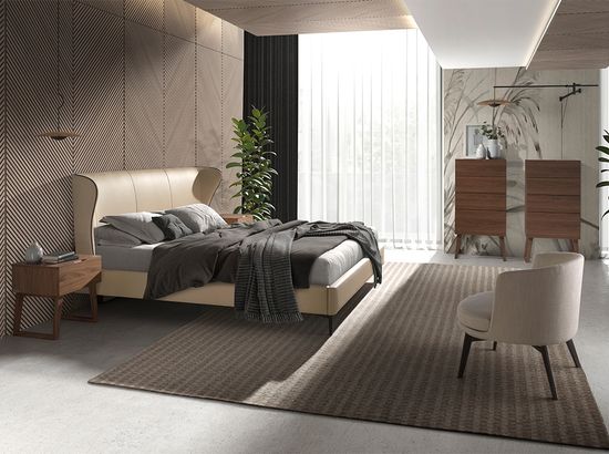 Кресло 5108/A221 из кремовой ткани Испания