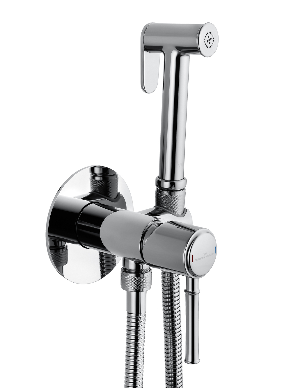 Смеситель с гигиеническим душем встраиваемый WONZON & WOGHAND TOR, Хром (WW-88829073-CR)