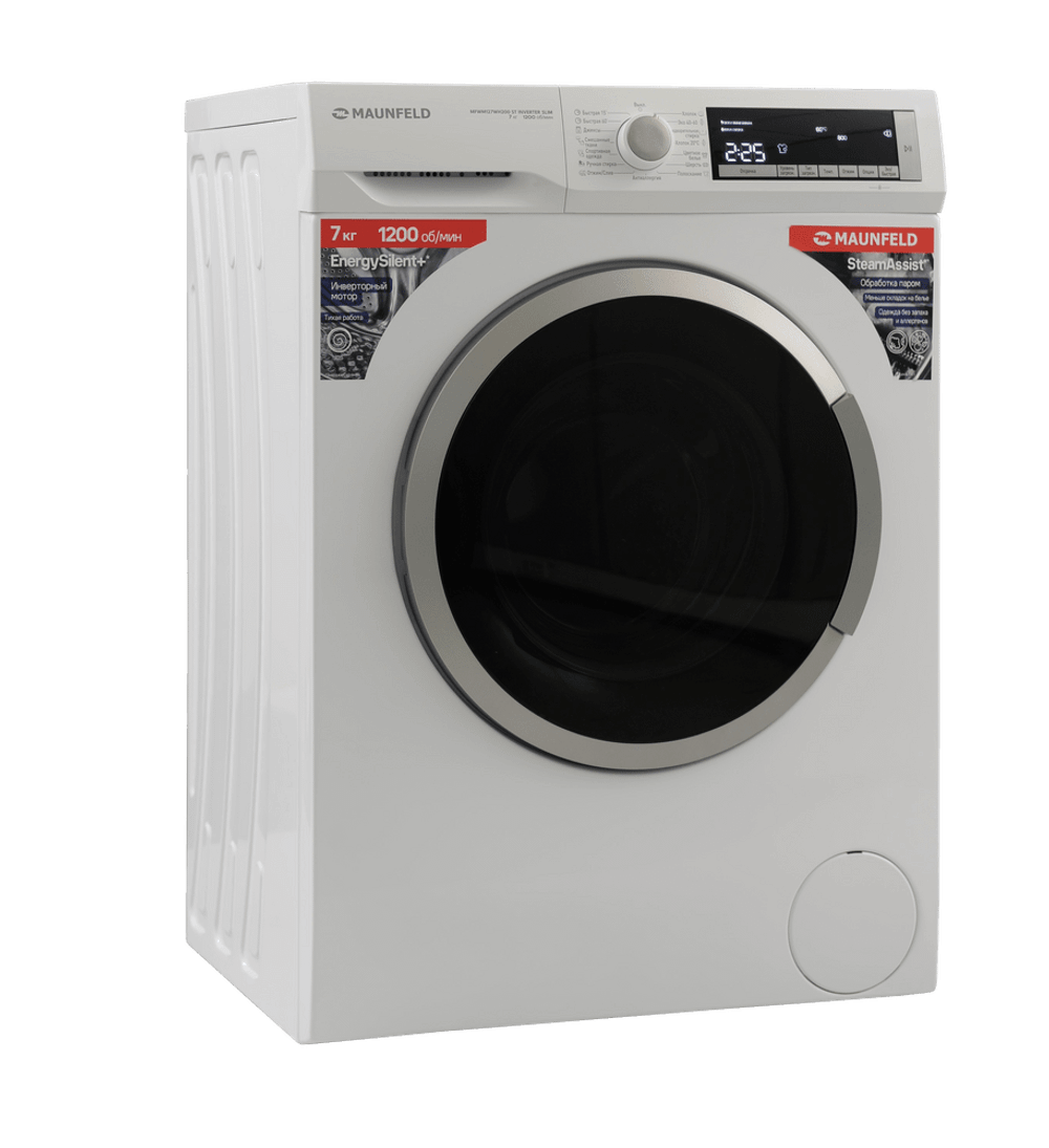 Стиральная машина Maunfeld MFWM127WH200 ST INVERTER SLIM