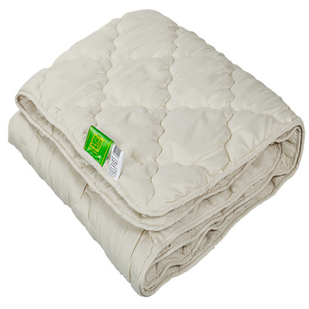 Одеяло "АВТ. ЛЕН CLASSIC" лёгкое, плотность 200 г/м2, микрофибра, цвет льняной, Россия.