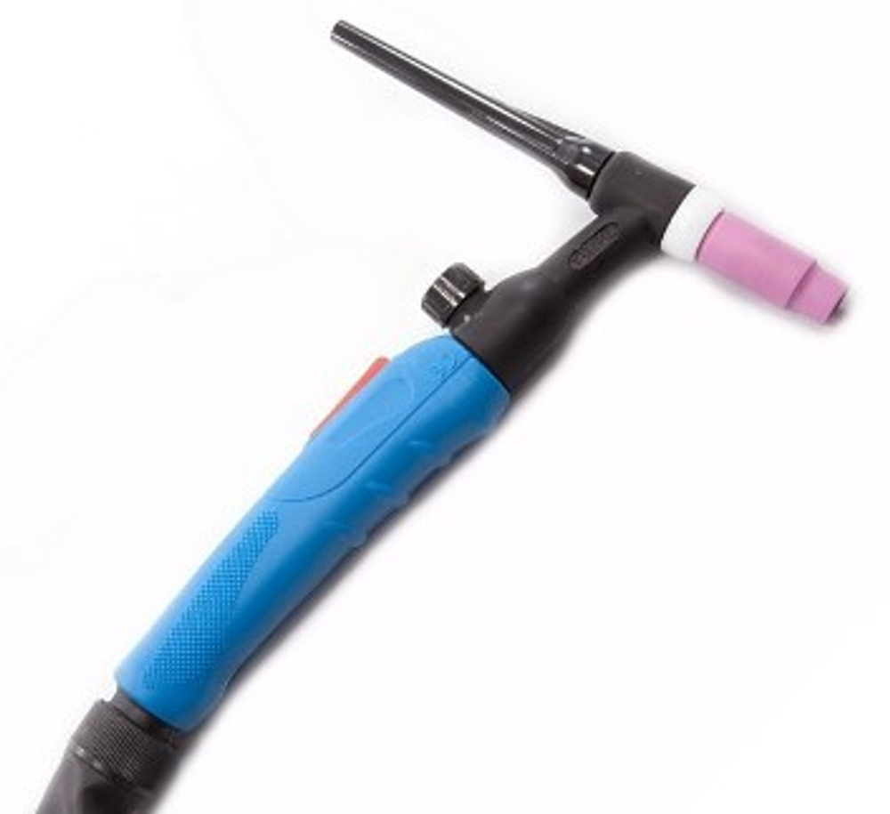 Горелка TIG WP-18FXV, 8м, кнопка, гибкая (вод.охл.)