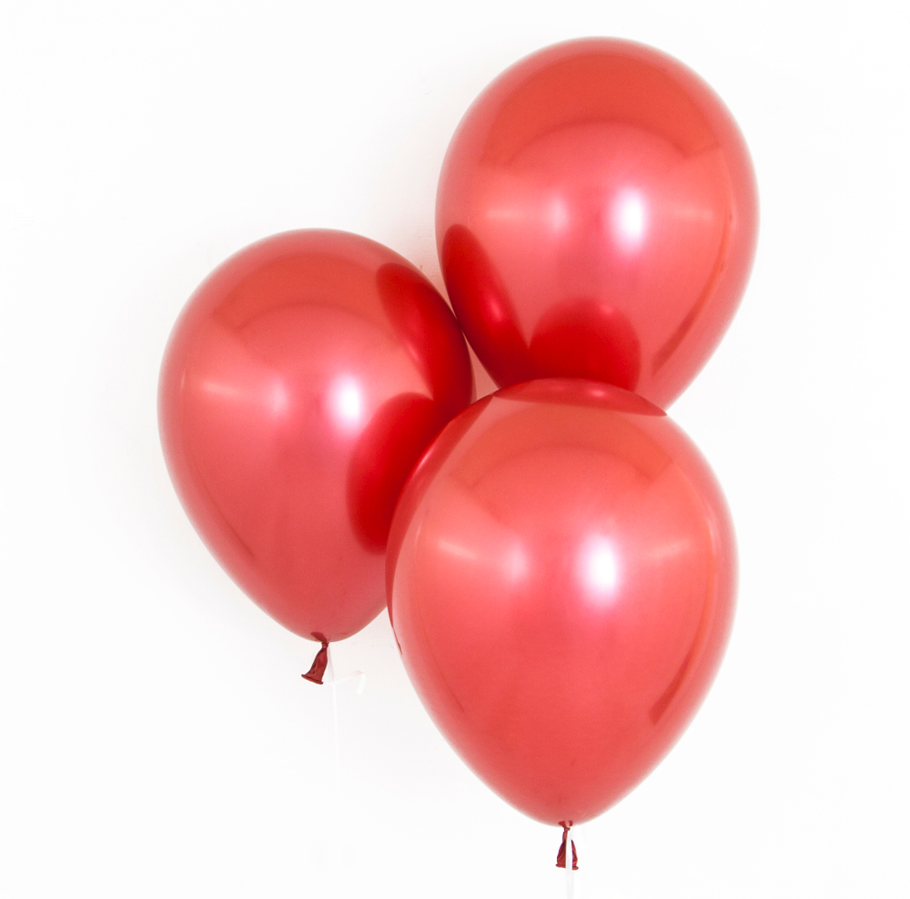 Шар 5" хром красный, (Зеркальные шары) / Reflex Red 915