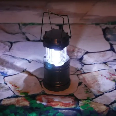 Фонарь туристический раздвижной 1LED 1W, 10,5*7 см 3хAAA