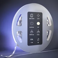 Светодиодная лента Ультра 12В 2835 4,8Вт/м 4000К 5м IP 20 201003 Led Strip 201003
