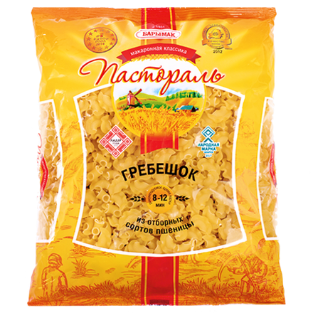 Макаронные изделия "Гребешок" 900г. Пастораль