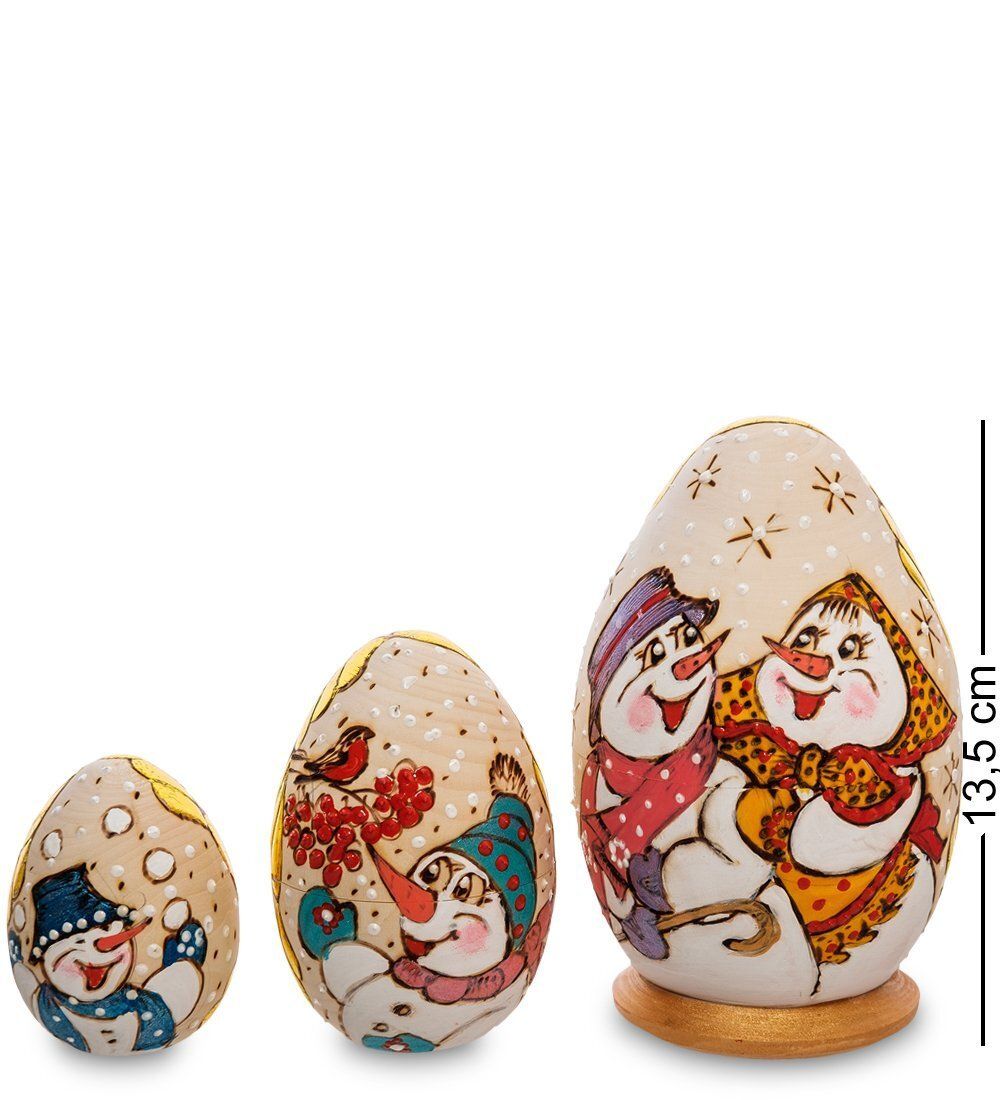МР-18/36-C Матрешка-Яйцо 3м «Снеговики»