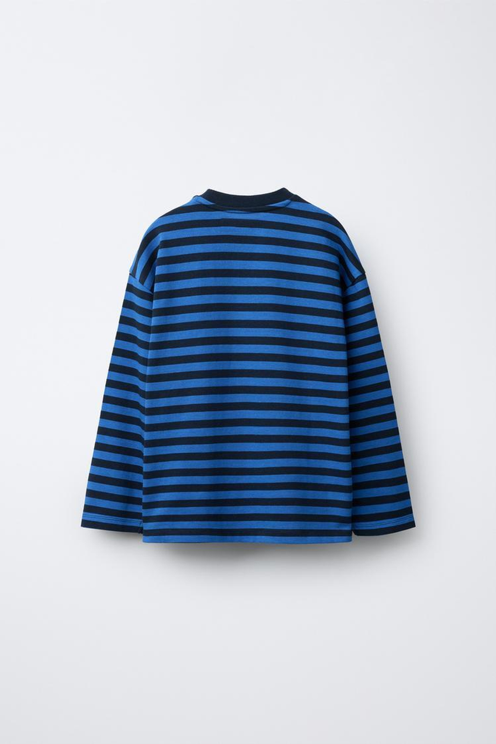 ZARA ФУТБОЛКА В ПОЛОСКУ, СИНИЙ