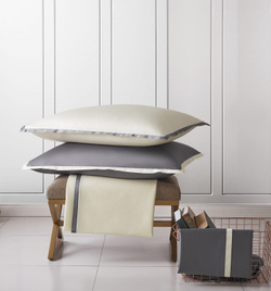 Наволочка 70x75 Sharmes Coctail графитовая/кремовая