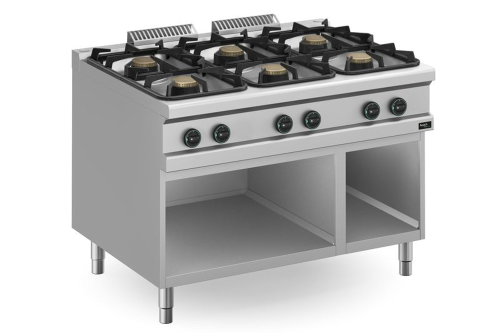 Плита 6 Конфорочн.900 Сер. Apach Aprg-129P/Pl