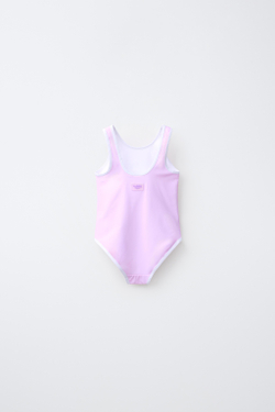 ZARA КУПАЛЬНИК С ПРИНТОМ «ЦИРК», РОЗОВЫЙ/ЛИЛОВЫЙ