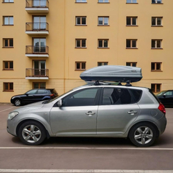 Автобокс Way box Lainer 460 литров серый. Размер 175*82*42 см.