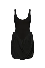 Платье с буфами мини