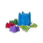 Песочный набор №3 ведро-крепость, совок, грабли, 3 формочки крепость (АлексТойз)