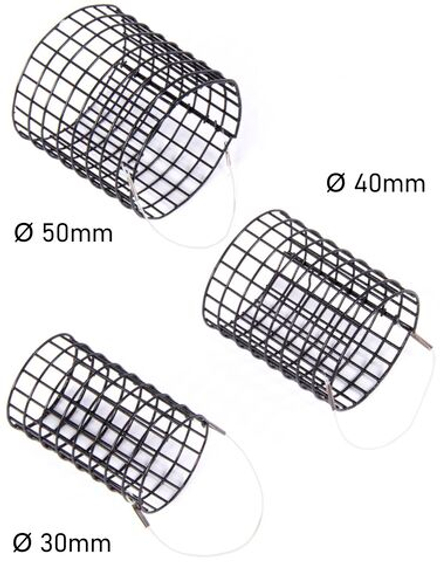 Набор металлических фидерных кормушек FC START FEEDING/НАЧАЛЬНЫЙ ЗАКОРМ 30мм 40мм 50мм 3шт.