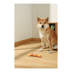 M-PETS Игрушка для собак Карнивор кость, вкус бекона, цвет желтый, 17.8x4.9x4 см