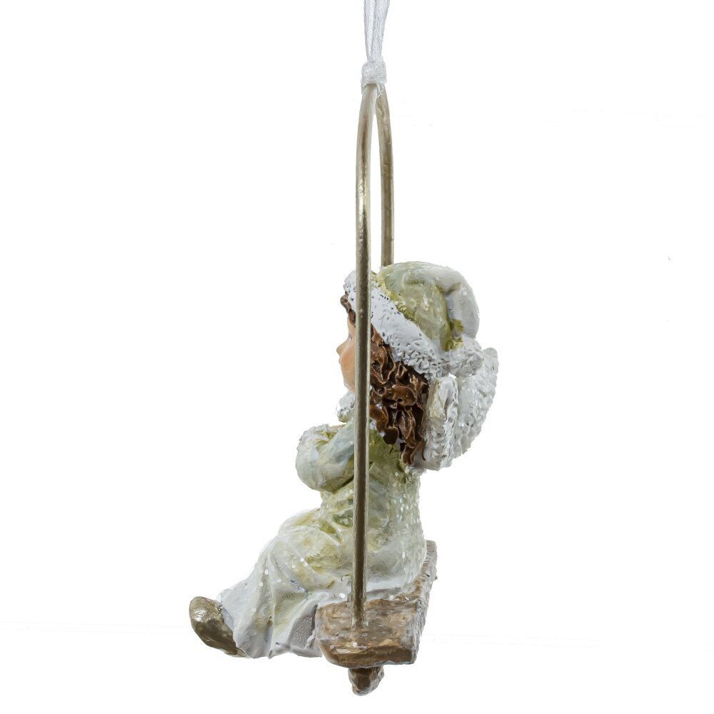 GAEM Изделие декоративное подвесное "Девочка на качелях", L5 W3,5 H8 см, 2в.