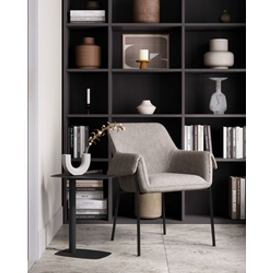 Кресло лаунж Aline альпака серый