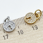 Подвеска Замок, цвет золото, размер 10*8 мм, цена за 1 шт