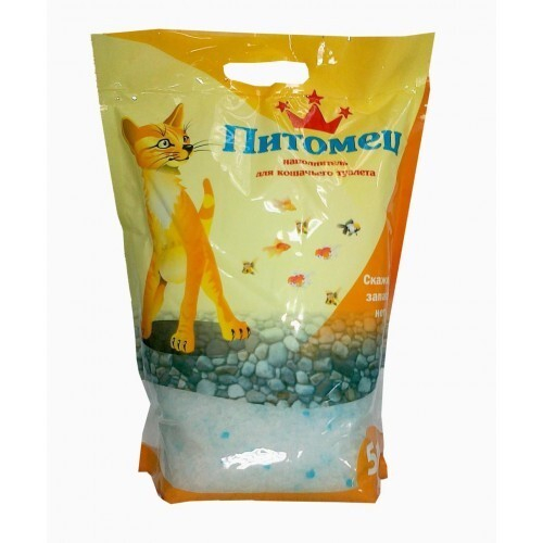 Питомец Силикагелевый наполнитель для кошачьего туалета, 5 л