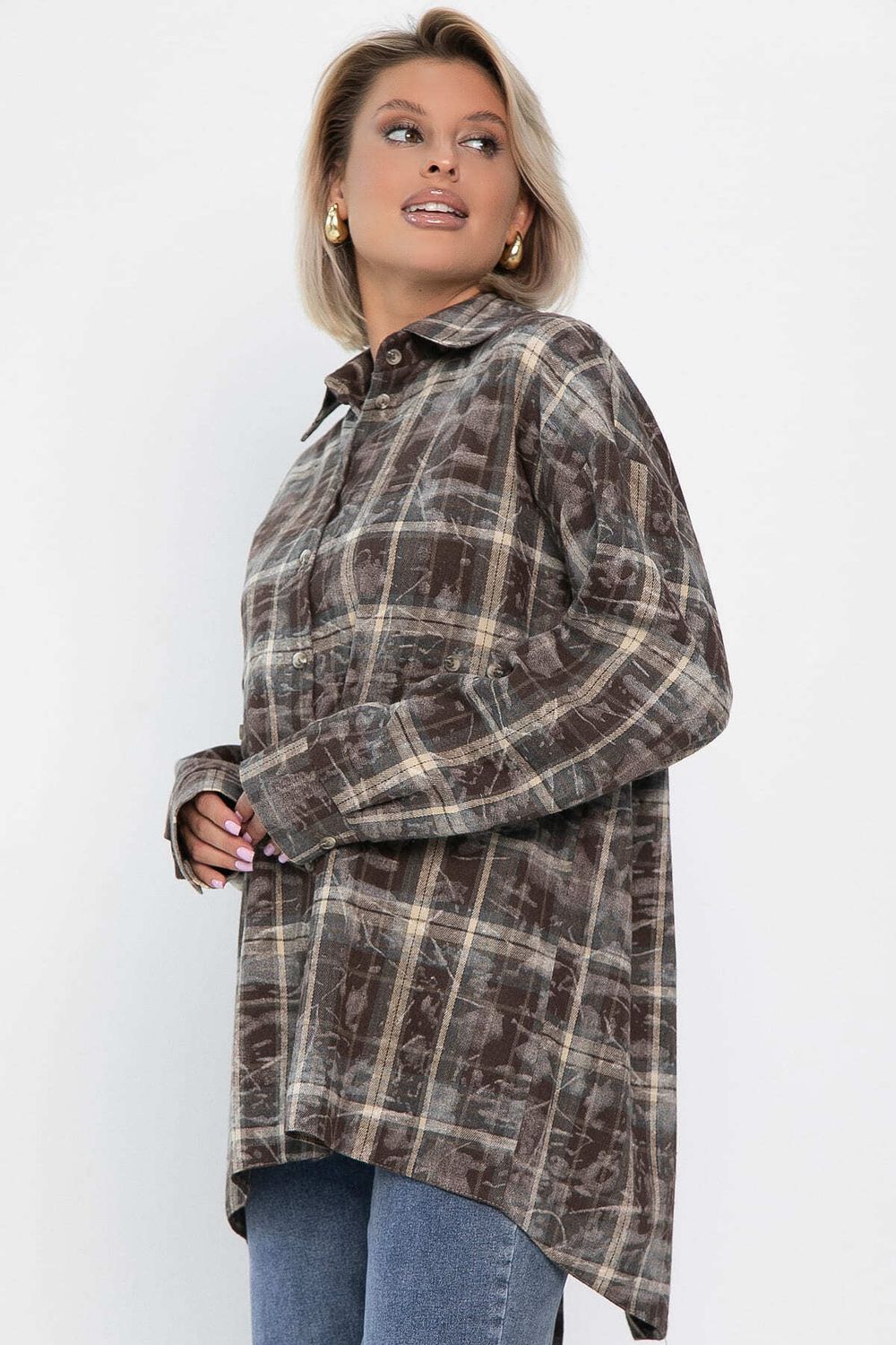 Рубашка Скай (коричневая) Б14194-5М LT Collection