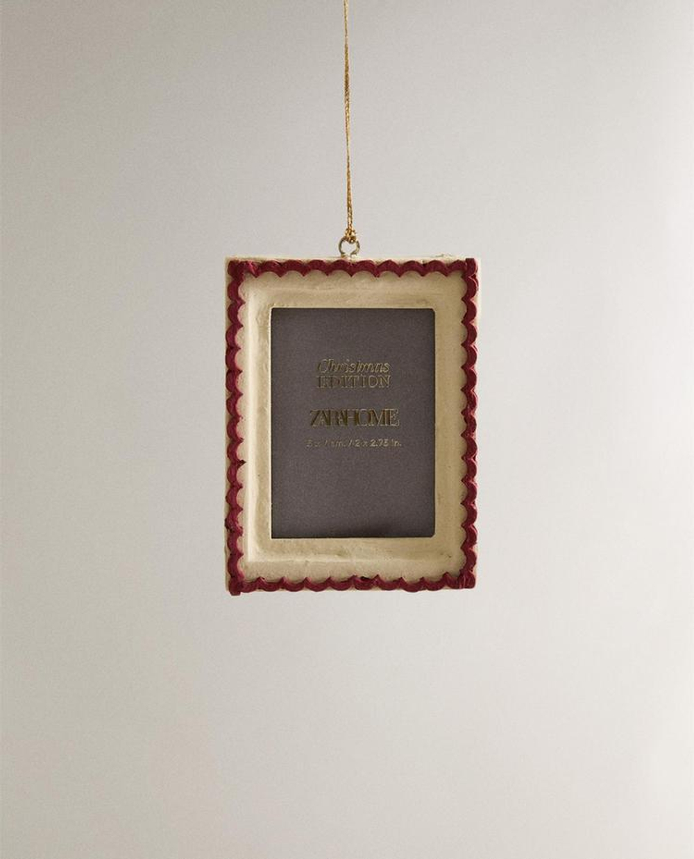 ZARA HOME УКРАШЕНИЯ ДЛЯ РОЖДЕСТВЕНСКОЙ ЁЛКИ В РАМКЕ ПАПЬЕ-МАШЕ, КРАСНЫЙ