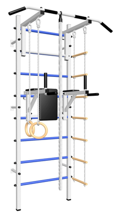 Шведская стенка Sv Sport 504 (Турник стандарт/Брусья/Канат/Кольца/Лестница)