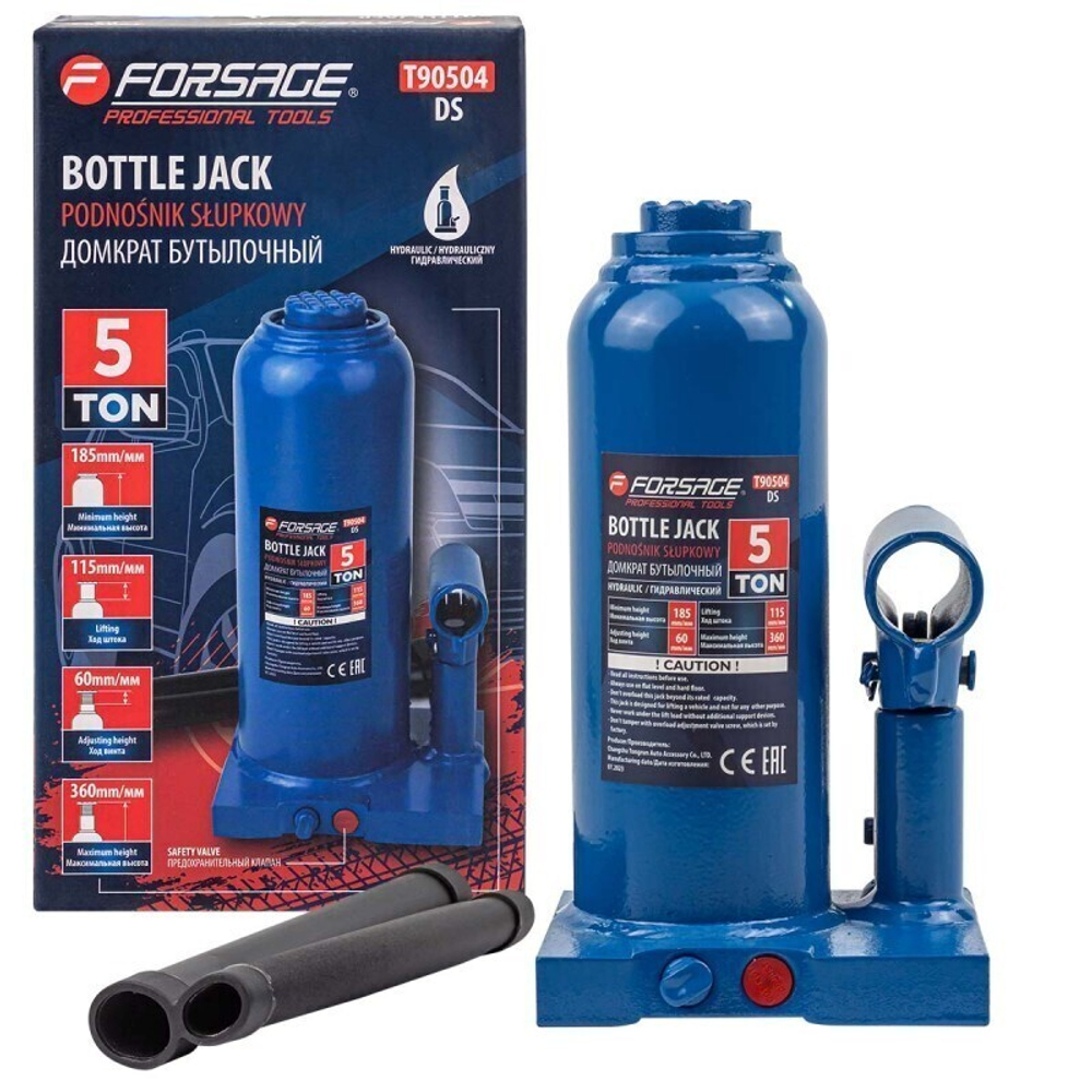 Домкрат бутылочный 5т Forsage