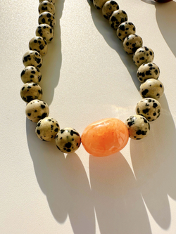 Ожерелье Саванна с агатом Ботсвана