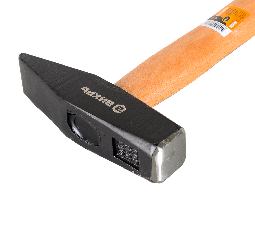 Молоток 600гр. Квадратный боёк, деревянная ручка, Вихрь