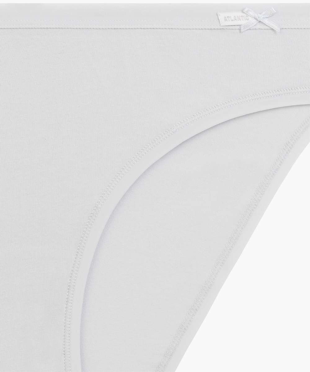 Трусы женские спорт Atlantic, набор из 3 шт., хлопок, серо-жемчужные + светло-розовые + светло-жемчужные, 3CLP-002