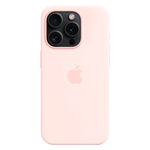 Силиконовый чехол с поддержкой MagSafe Apple Silicone Case для iPhone 15 Pro, Light Pink (Светло-розовый)