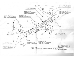 Фаркоп IMIOLA CH.100 для Chevrolet Express 1996-2003, 2003-2017, GMC Savana 1996-2003, 2003-2017(паспорт и сертификат в комплекте)(без электрики)