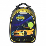 Ранец Колибри 3 с ортопед. спинкой и мешком д/обуви "Машина" 37*28*19 см.2 отд. (Luris)