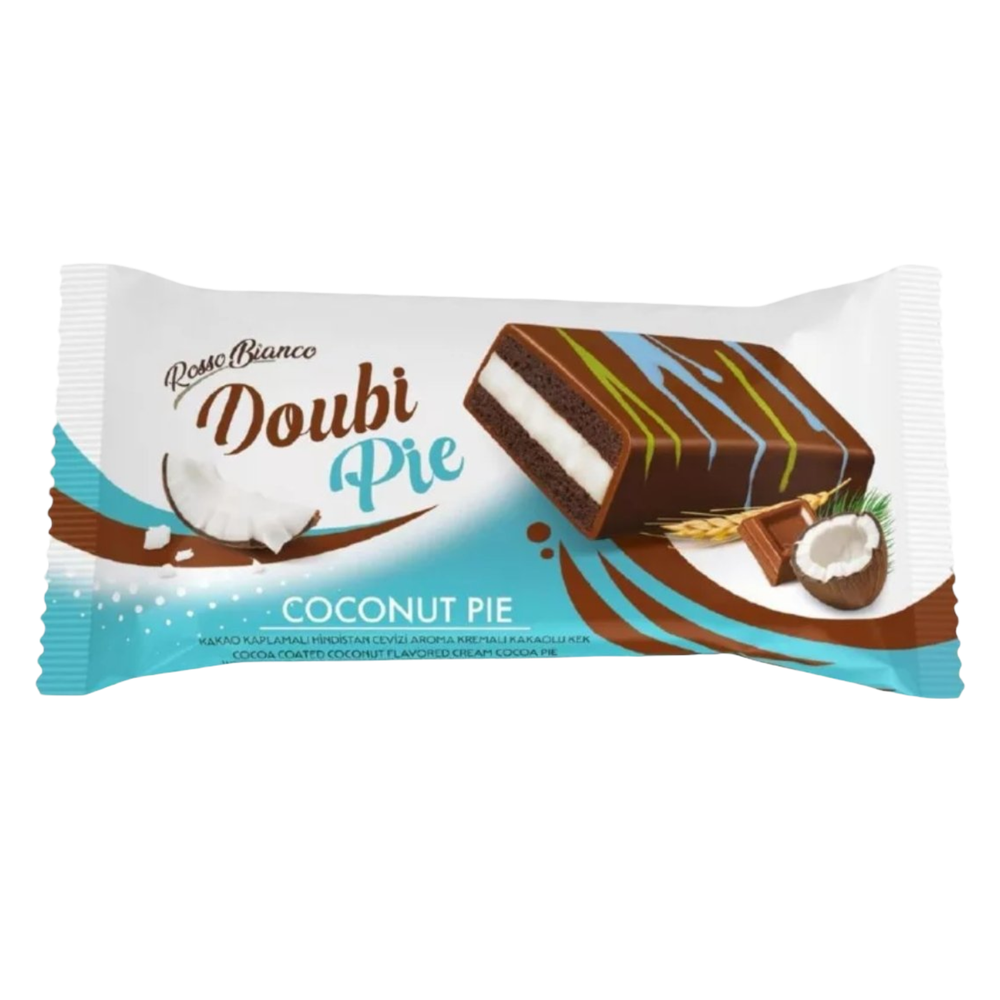 Шоколадный кекс Doubi Pie с кокосовой начинкой 40гр